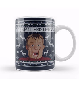 Home Alone Kevin Christmas Knit Kupa Bardak Porselen