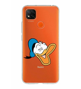 Xiaomi Redmi 9C Uyumlu Kapak Donald Duck Tasarımlı Şeffaf Silikon Kılıf