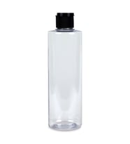 250ml şefaf plastik fliptop kapak şişe, 12 adet, açmalı kapak şişe, dezenfektan şişesi,sabun şişesi, kozmetik şişe (Şeffaf)