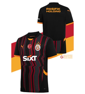 Galatasaray Orijinal Lisanslı 2024/25 Alternatif Siyah Forma