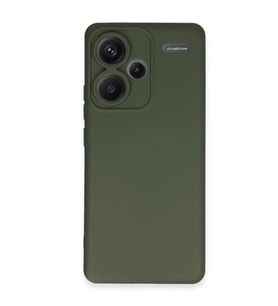 Xiaomi Redmi Note 13 Pro Plus Kılıf Nano İçi Kadife Silikon - Koyu Yeşil