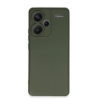 Xiaomi Redmi Note 13 Pro Plus Kılıf Nano İçi Kadife Silikon - Koyu Yeşil