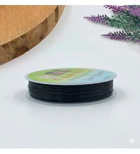 10 adet ÇİÇEK VE TAKI TELİ 20 YARD 0,3 mm renk siyah