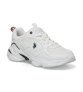 U.s. Polo Assn. Bob Wmn 5Fx Kadın Beyaz-Lacivert (36-40) Sneaker Ayakkabı