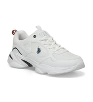 U.s. Polo Assn. Bob Wmn 5Fx Kadın Beyaz-Lacivert (36-40) Sneaker Ayakkabı