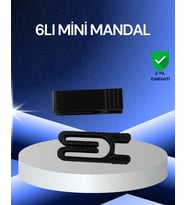 Poşet Kapatma Mandalı Hava Geçirmez 6 Adet Set