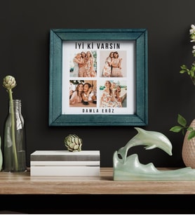 Kişiye Özel İyi Ki Varsın Doğal Ahşap Fotoğraf Çerçevesi - CRCV1002