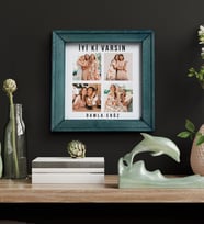 Kişiye Özel İyi Ki Varsın Doğal Ahşap Fotoğraf Çerçevesi - CRCV1002