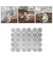 Tahtakale Toptancı Epoksi Silikon Kalıp Tırtıklı Geode Anahtarlık Kalıbı 4.8 CM 30 Lu