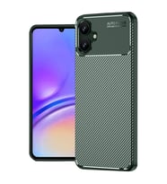 Samsung Galaxy A06 Kılıf Auto Focus Karbon Kapak - Koyu Yeşil