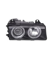 BMW E36 1991-1998 Komple Far Sağ Kristal Siyah Mercekli 63121393272 Wender