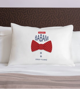 BK Gift Kişiye Özel Baba Temalı Pamuklu Yastık Kılıfı-11 50x70cm, Babaya Hediye, Babalar Günü Hediyeleri