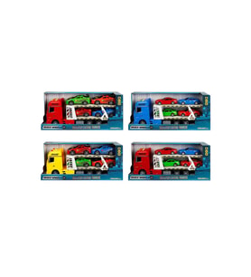 Sun-Yfn-Mxx-1/24 Transporter 2 Katlı 4 Araçlı 44 Cm.Ses/Işık Fr.4A.