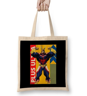 All Might Plus Ultra 01 Bez Çanta Uzun Saplı