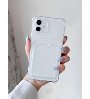 Apple iPhone 12 Mini Transparent Kartlıklı Antişok Kılıf Şeffaf