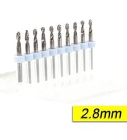 PCB Mikro Karbür CNC Matkap Ucu 10lu Set 2,80mm Tungsten 18 Shank