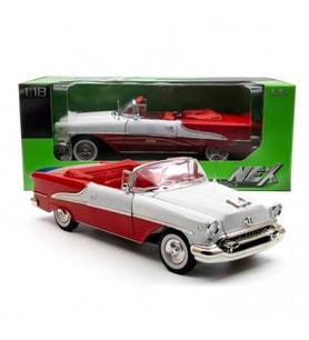 Welly 1955 Oldsmobile Super 88 Üstü Açık Kırmızı 1:18 Model Araba