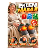 Kablosuz Isıtmalı Titreşimli Eklem Masaj Bandı – Diz Omuz ve Dirsek İçin 2’li Set