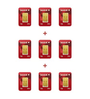 Nadir Gold 24 Ayar 9 Gram Külçe Altın (9 Adet 1 Gram Külçe Altın )