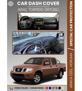 NISSAN NAVARA D40 (2005-2015) Torpido Örtüsü Panel Koruma Araca Özel UV Koruma Kaymaz Kolay Montaj