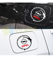 Opel Logo Benzin Dizel Depo Kapağı Oto Sticker Yapıştırma Etiket 12 x 12 Cm