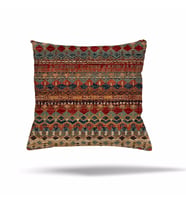 Patchwork Çiçek Desen Etnik Gizli Fermuarlı Yastık Kılıfı Kırlent Kılıfı Koltuk Yastık Kılıfı  (Karışık)
