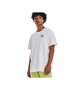 Under Armour Ua M Logo Emb Heavyweight Ss Erkek Günlük Tişört 1373997-100 Beyaz