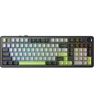 F99 Pro 3 Modlu RGB Hot Swap Mekanik GrayWood V3 Switch Kablosuz Makrolu Klavye Yeşil