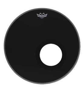 REMO P3-1018-ES-DM Powerstroke 3 Ebony Delikli (18")  Caz Kiti Ön Derisi