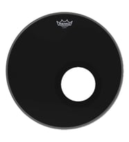REMO P3-1018-ES-DM Powerstroke 3 Ebony Delikli (18")  Caz Kiti Ön Derisi