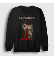 Presmono Unisex Siyah Love Batushka Sweatshirt 384180tt