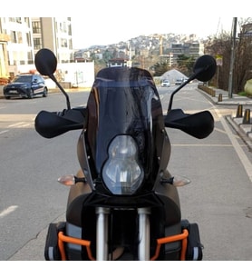 MOTOCAM KTM 990 Adventure Ön Cam 2015-2018 Model 52cm Siyah Renkli 4mm