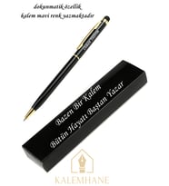 Parlak SiyahKişiye Özel İsimli Tükenmez Kalem