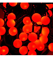4.30 METRE KIRMIZI TOP LED IŞIK KIRMIZI IŞIK 220 V FİŞLİ YILBAŞI AĞACI IŞIĞI KIRMIZI TOP IŞIK RED