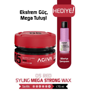 Agiva Red Mega Güçlü Tutuş ve Islak Görünüm Sağlayan Wax - 175ML