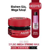 Agiva Red Mega Güçlü Tutuş ve Islak Görünüm Sağlayan Wax - 175ML