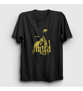 Presmono Unisex Siyah Band Mgla T-Shirt 375623tt