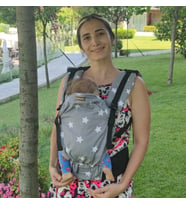 Her Yöne Ergonomik Kanguru Bebekle Büyüyen Bebek Kangurusu Yıldız (Standart)
