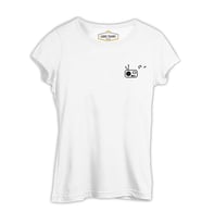 Radyo - Logo Beyaz Kadın Tshirt