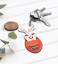 BK Gift Kişiye Özel Paskalya Bayramı Ahşap Anahtarlık-5