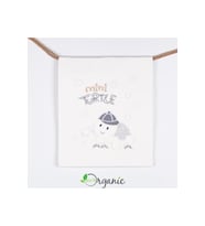 Unisex Bebek Kaplumbağa Nakışlı 90x80 Cm Çift Kat Pamuklu Penye Bebek Batta