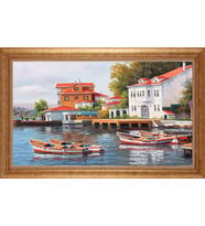 ALTIN ÇERÇEVELİ PASPARTULU TABLO CR977