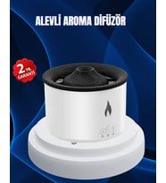 3d Alev Işıklı Aromaterapi Makinesi – 360 Ml Su Kapasiteli Sessiz Difüzör