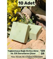#bitkiselsabun Doğal Güzel Kokulu El Yüz Saç Vücut Orijinal Bitkisel Çay Ağacı Sabunu 120g - 10 Adet