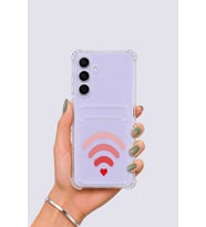 Samsung Galaxy S25 FE Kartlıklı Aşk Sinyali Desenli Kılıf
