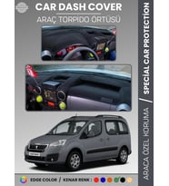 Peugeot PARTNER (2015-2020) Torpido Örtüsü Panel Koruma Torpido Koruma Tam Uyum Kaymaz Özel Kesim
