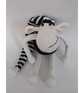 Şapkalı Koyun Shaun Amigurumi Organik Oyuncak