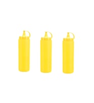 Mayonez Sos Şişesi - 1000ml Dev Boy Sarı 3 Adet