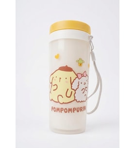 Sanrio Pompompurin Desenli Sızdırmaz Kapaklı Plastik Su Şişesi 350 ML