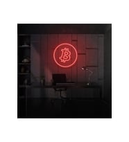 Bitcoin Logo Neon Tabela
